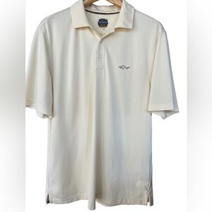 ⛳️Greg Norman Golf polo shirt Men’s M in beautiful pastel yellow. Excellent!